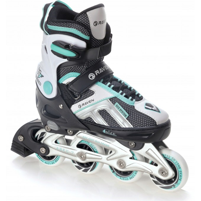 Ролики Raven Pulse Black/Mint 33-36 Abec7 (S)