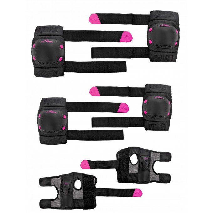 Kaitsmete komplekt Raven Dexard Black/Pink S