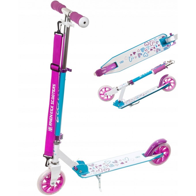 Raven Elena 145mm-quality foldable scooter with LED wheels! Best price!