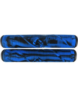 Striker Thick Logo Pro Scooter Grips (Black/Blue)