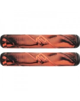 Striker Thick Logo Pro Scooter Grips (Black/Orange)