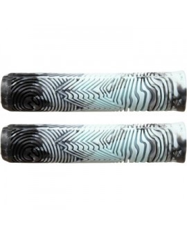 North Industry Pro Scooter Grips (Black/Ice Blue Swirl)