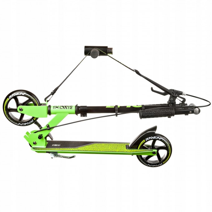 Kids Scooter Raven Epic Lime 145mm handbreak, rubber grips