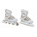 3-in-1 Uisud/Rulluisud Raven Profession White/Gold reguleeritava suurusega+terad