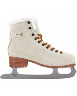 Roces Suede Eco-Fur Figure Skates (Suede Brown|36)