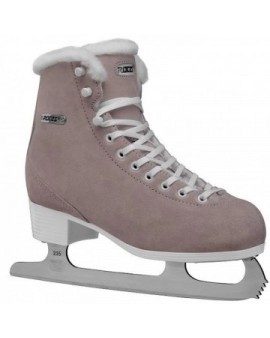 Roces Suede Eco-Fur Figure Skates (Suede Pink|38)