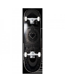 Blueprint Home Heart Complete Skateboard (7.75"|Black/Grey)