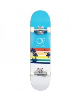 Ocean Pacific Sunset Complete Skateboard (7.25"|Blue)