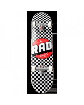 RAD Checkers Progressive Complete Skateboard (7.75"|Black/White)