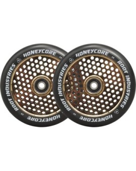 Root Honeycore Black 120mm 2-pack Pro Scooter Wheels (120mm|Gold Rush)