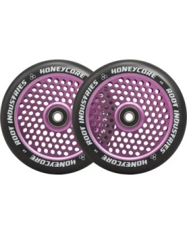 Root Honeycore Black 120mm 2-pack Pro Scooter Wheels (120mm|Purple)