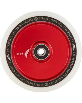 Striker Lighty Full Core V3 White Pro Scooter Wheel (110mm|Red)