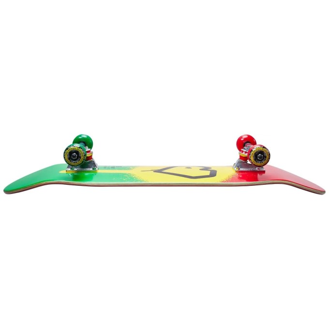 Blueprint Spray Heart V2 Complete Skateboard (8"|Rasta)