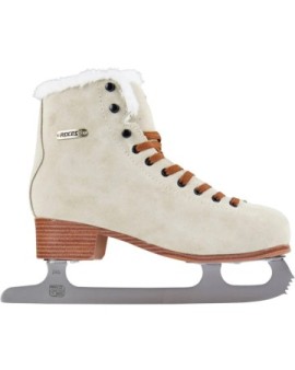 Roces Suede Eco-Fur Figure Skates (Suede Brown|36)