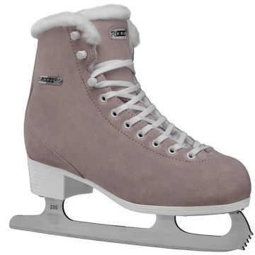 Roces Suede Eco-Fur Figure Skates (Suede Pink|39)