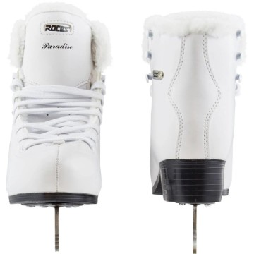 Roces Paradise Eco-Fur Figure Skates (White|36)