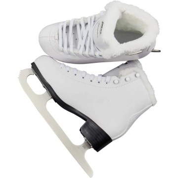 Roces Paradise Eco-Fur Figure Skates (White|37)