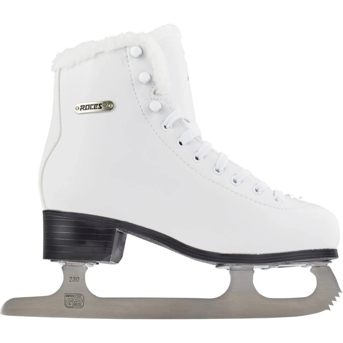 Roces Paradise Eco-Fur Figure Skates (White|39)