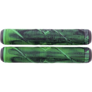 Striker Thick Logo Pro Scooter Grips (Black/Green)