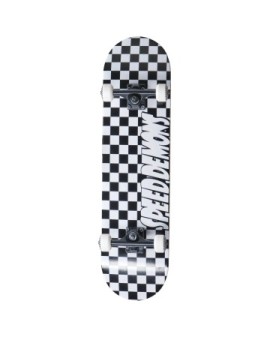 Speed Demons Checkers Complete Skateboard (8"|Black/White)