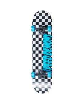 Speed Demons Checkers Complete Skateboard (7.75"|Black/Blue)