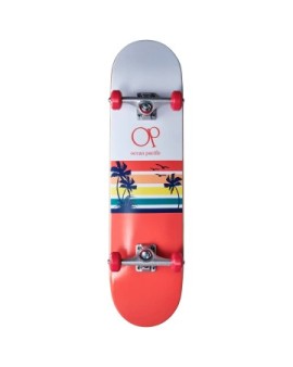 Ocean Pacific Sunset Complete Skateboard (8"|White/Red)