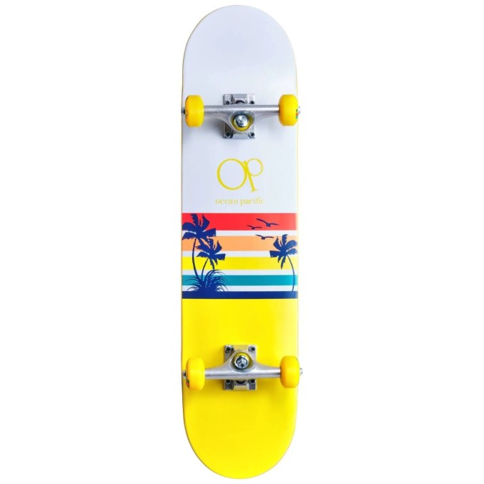 Ocean Pacific Sunset Complete Skateboard (7.75"|Yellow)