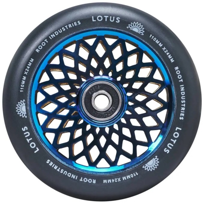 Root Lotus Pro Scooter Wheels 2-Pack (110mm|Blu-ray/Black)