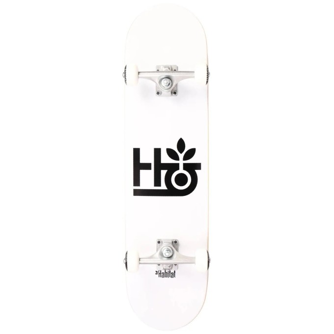 Habitat Pod Complete Skateboard (8"|White)