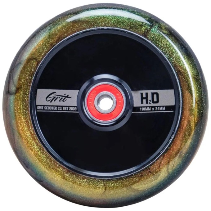 Grit H2O Pro Scooter Wheels 2-Pack (110mm|Gold/Black)