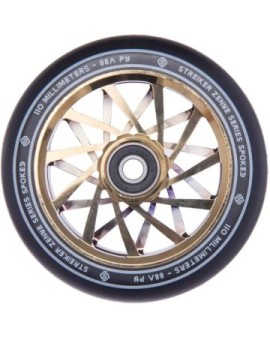 Striker Zenue Series Black Pro Scooter Wheel (110mm|Gold Chrome)