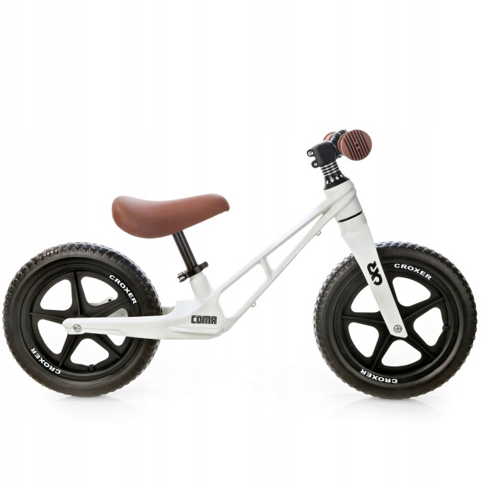 Ultra-lightweight Balance Bike Croxer Coma White/Brown