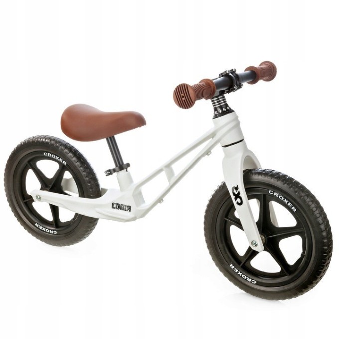 Ultra-lightweight Balance Bike Croxer Coma White/Brown