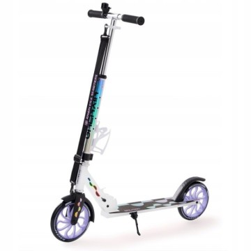 Foldable scooter Raven Galaxia Holo 200mm with bell, bottle holder and LED core
