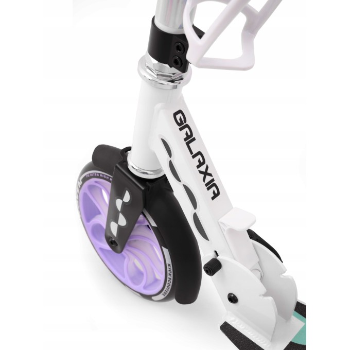 Складной самокат Raven Galaxia Holo 200mm LED колеса с держателем для бутылки+звонок