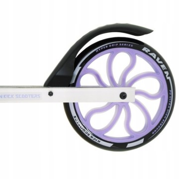 Foldable scooter Raven Galaxia Holo 200mm with bell, bottle holder and LED core