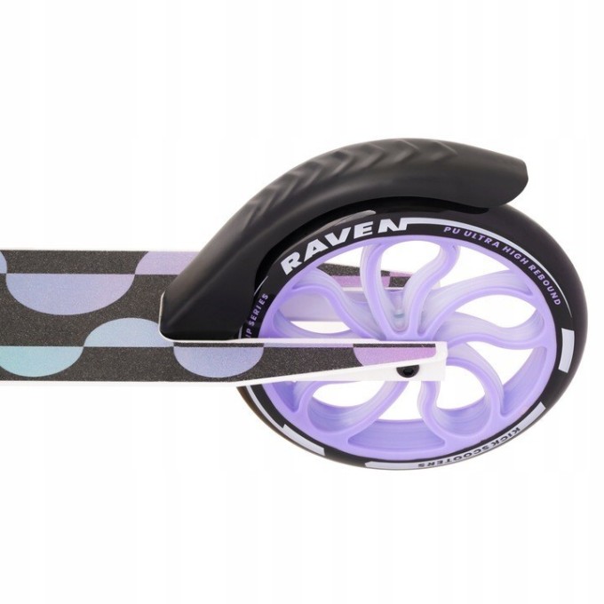 Складной самокат Raven Galaxia Holo 200mm LED колеса с держателем для бутылки+звонок