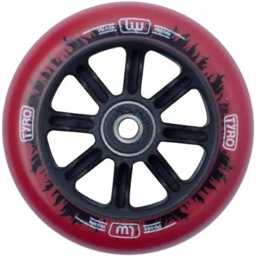 Longway Tyro Nylon Core Pro Scooter Wheel (100mm|Red/Black Flame)