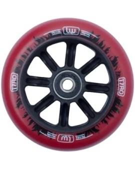 Longway Tyro Nylon Core Pro Scooter Wheel (100mm|Red/Black Flame)