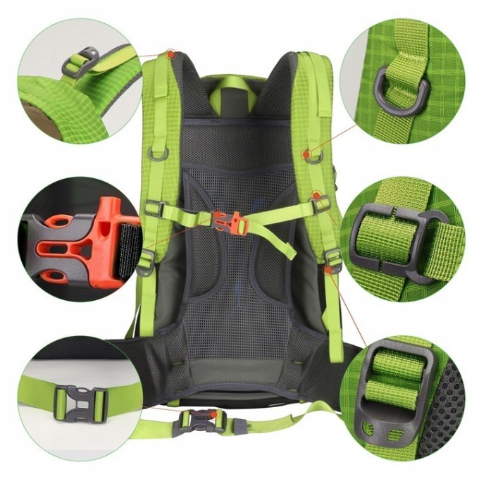 Matkaseljakott Aoking 50L Green eemaldatava raamiga