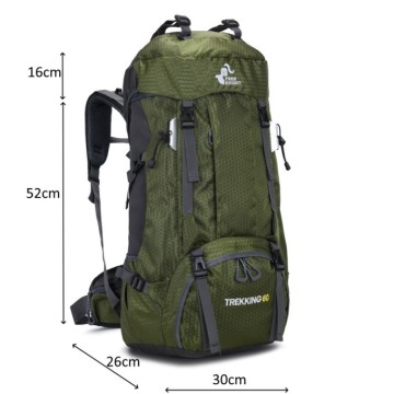 Походный рюкзак RG Trekking 60 (50L + 10L) Khaki Green