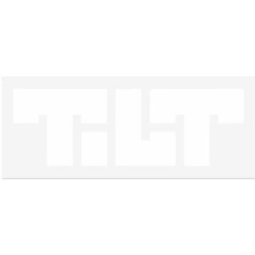 Tilt Die-Cut Logo Scooter Sticker (White)