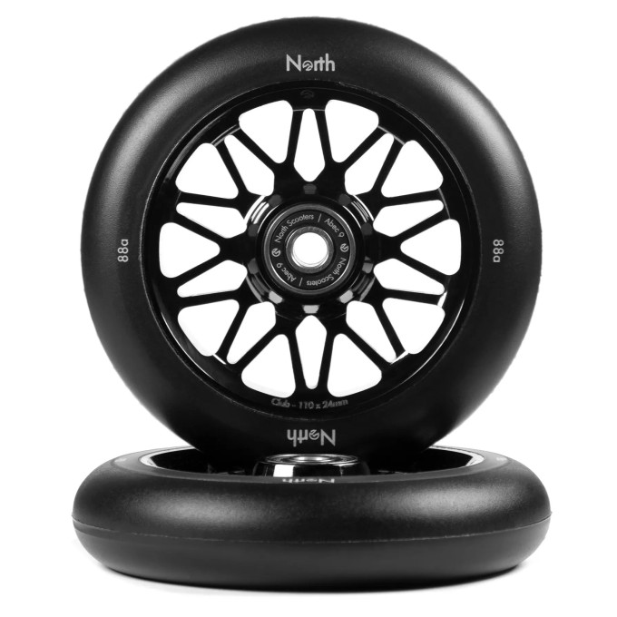 North Club G4 Pro Scooter Wheels 2-Pack (110mm|Matte Black)