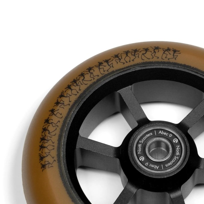 North Jon deVrind G4 Pro Scooter Wheels 2-Pack (110mm|Brown)