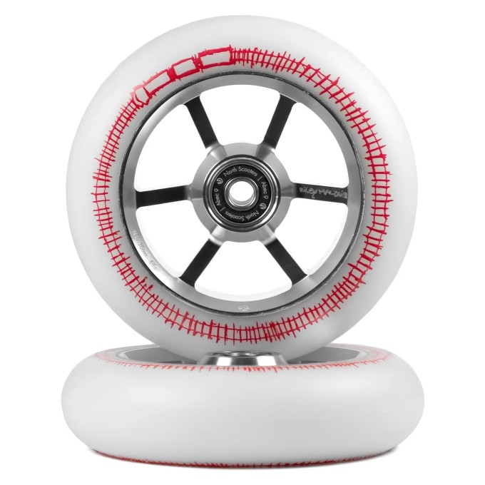 North Riley Maltais G4 Pro Scooter Wheels 2-Pack (115mm|White)