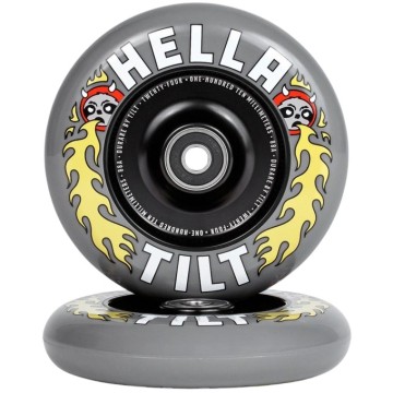 Tilt x Hella Rage Pro Scooter Wheels 2-Pack (110mm|Grey)
