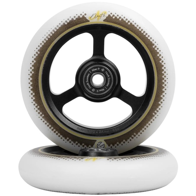 North Index G5 Pro Scooter Wheels 2-Pack (110mm|Black/White)