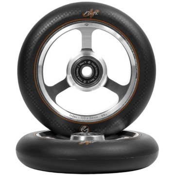 North Index G5 Pro Scooter Wheels 2-Pack (115mm|Silver/Black)