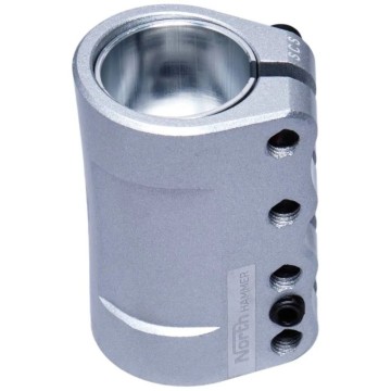 North Hammer V2 SCS Pro Scooter Clamp (Matte Silver)