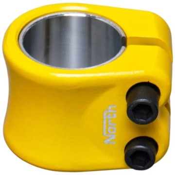 North Profile Double Pro Scooter Clamp (Yellow)